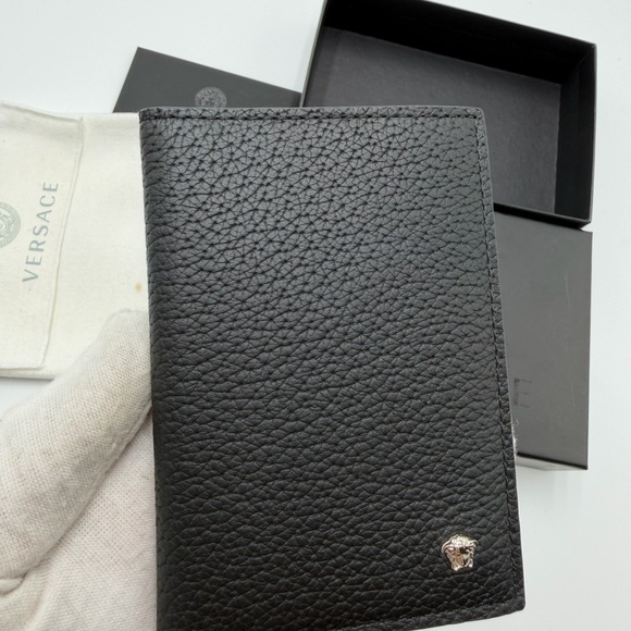 Versace Medusa leather card holder wallet
